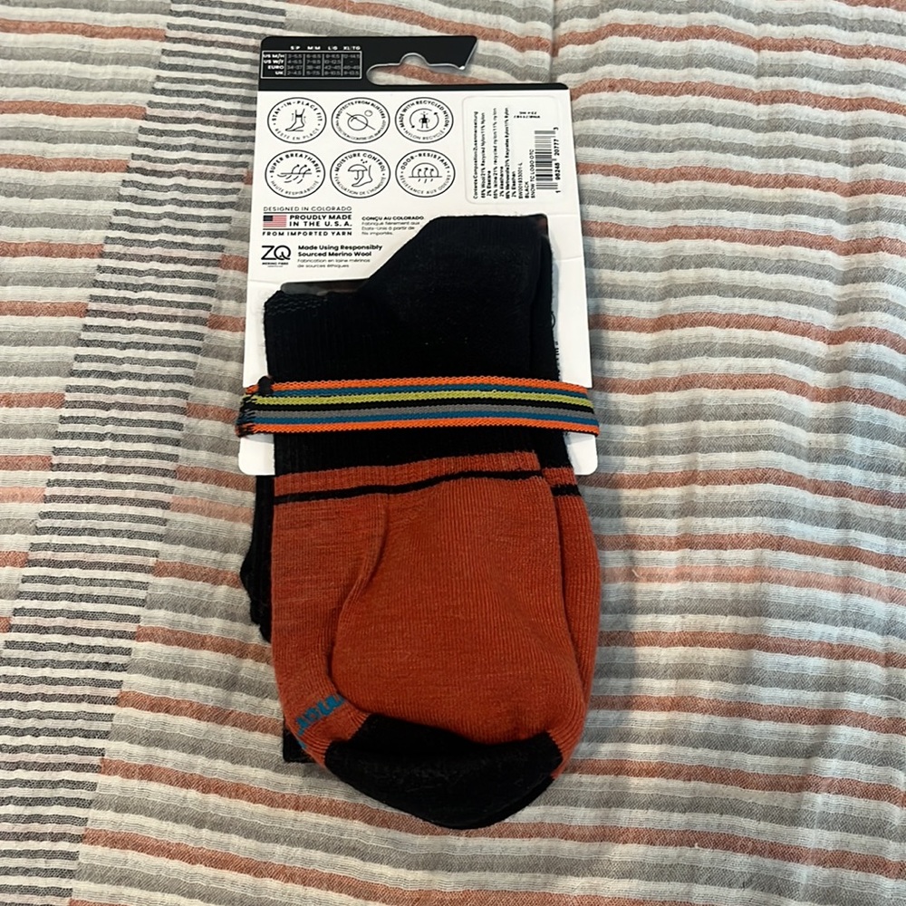 Smartwool Snowboard Targeted Cushion Logo OTC Socks - Large - Picture 3 of 4